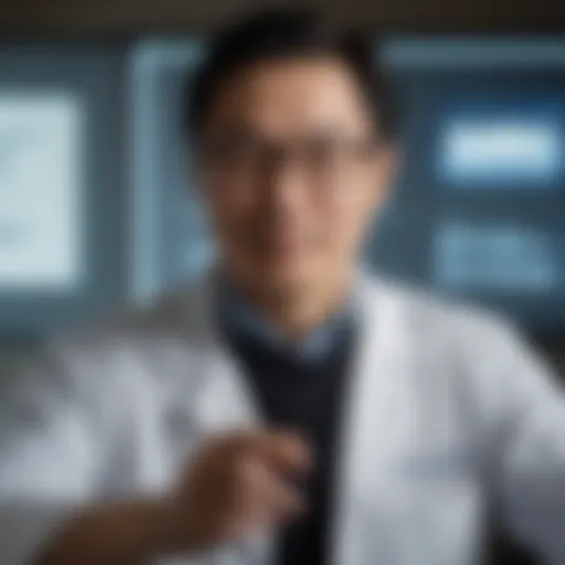 Dr. Michael Fu presenting research findings