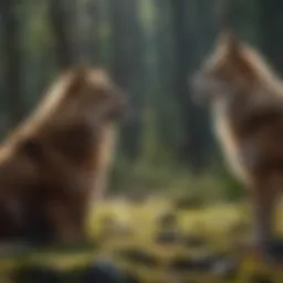A striking display of animal communication in the wild