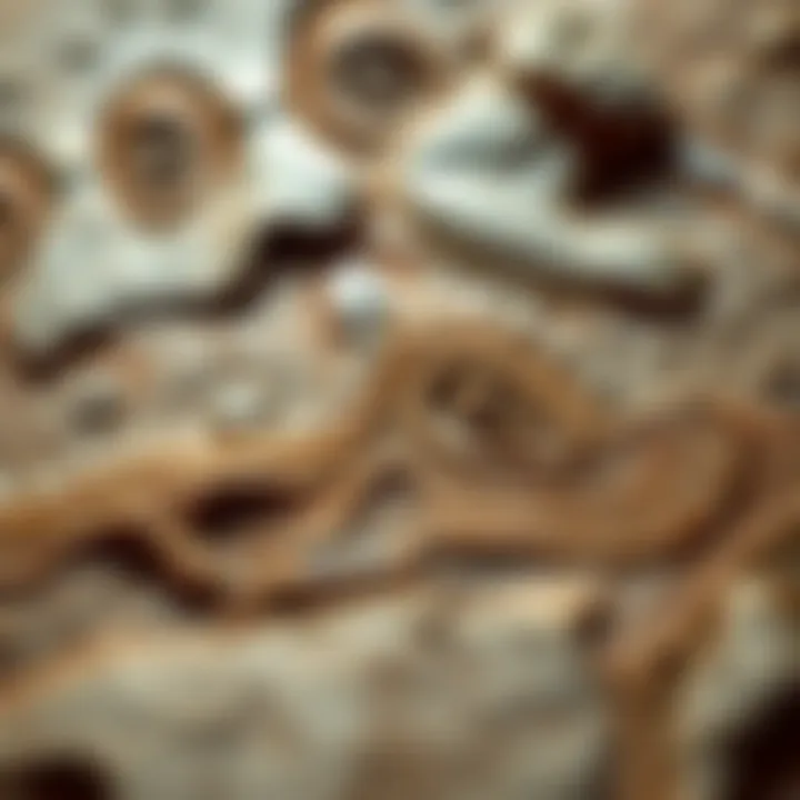 Artistic representation of early painting techniques used by prehistoric artists