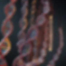 DNA strands showcasing genetic diversity