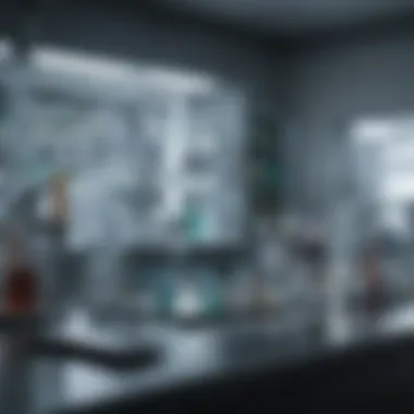 Advanced Synthetic Biology Lab Futuristic laboratory showcasing advanced synthetic biology tools
