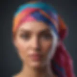 Stylish do rag designed for cancer patients in vibrant colors.