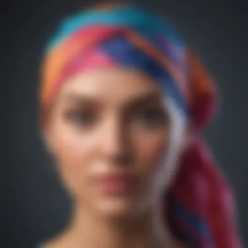 Stylish do rag designed for cancer patients in vibrant colors.
