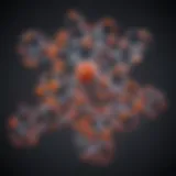 Scientific representation of remdesivir's chemical structure