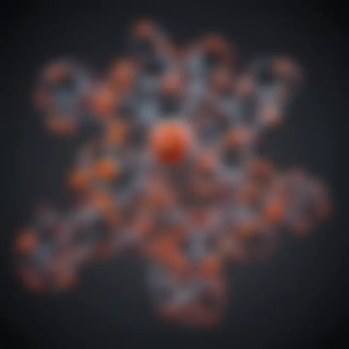 Scientific representation of remdesivir's chemical structure