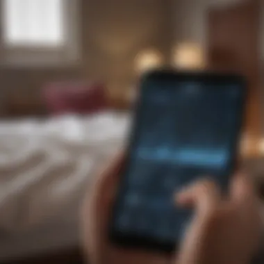 User Interface of Sleep Tracking Apps User interface of a popular sleep tracking application