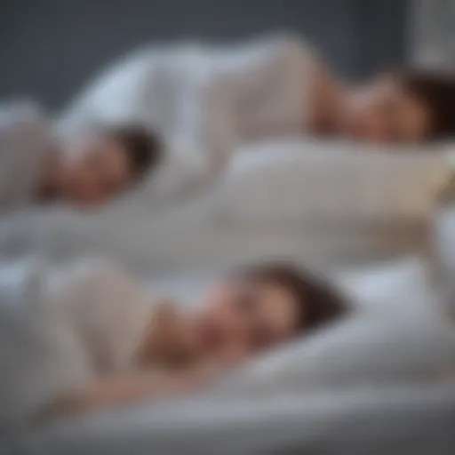 Illustration of the different stages of sleep