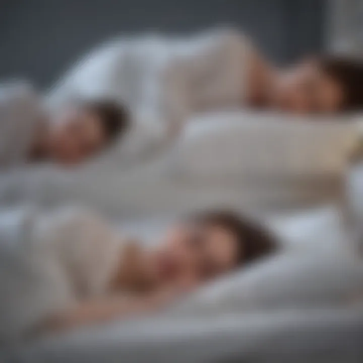 Illustration of the different stages of sleep