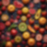 A vibrant assortment of colorful fruits and vegetables rich in antioxidants