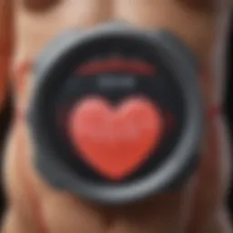 Fetal heart rate monitor displaying vital statistics