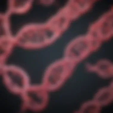 Illustration of fluorescent siRNA molecules interacting with target RNA.