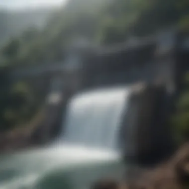 Hydroelectric power plant in India showcasing renewable energy generation