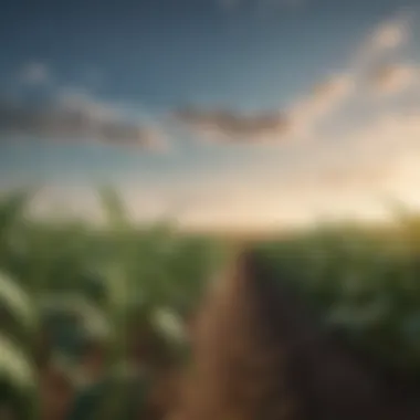 Genetically Modified Crops Illustration of genetically modified crops in a field