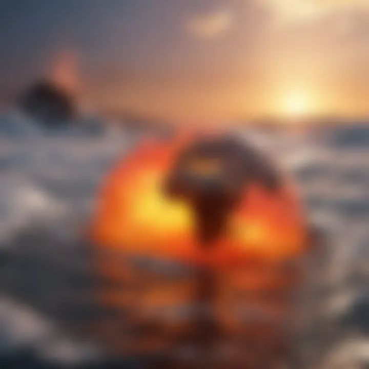 A visual representation of rising global temperatures.