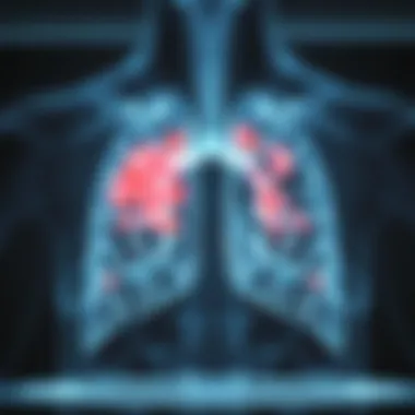 Imaging Technology for COPD Advanced imaging technology illustrating COPD-related changes in the lungs.