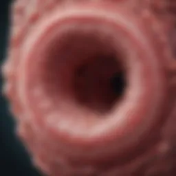 Illustration of the herpes simplex virus targeting the urethra