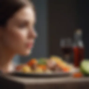 Harmony in Health and Dietary Choices A serene setting depicting the concept of harmony in health and diet