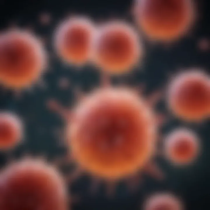 Illustration of B cell differentiation stages