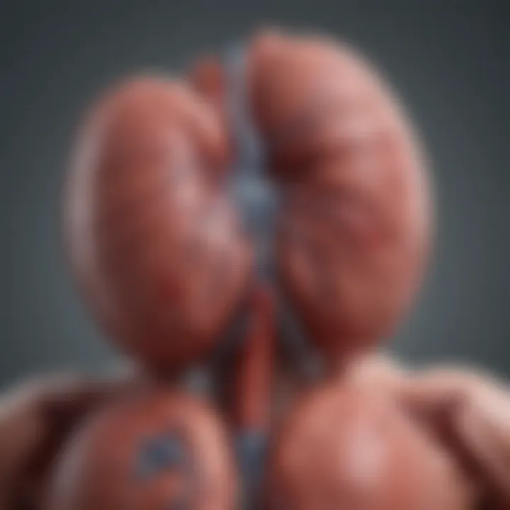 Infographic showing types of kidney diseases and their effects on cardiovascular health