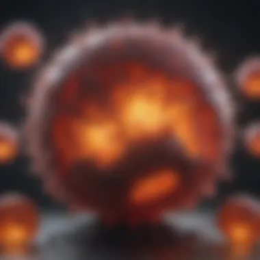 Radiation and Immune Cell Interaction Representation of how radiation treatment affects immune cells