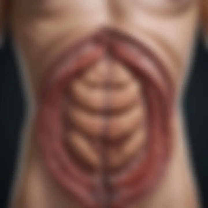 Graphic representation of delayed gastric emptying