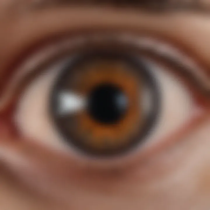 Diagram illustrating causes of retinal scarring from trauma and disease