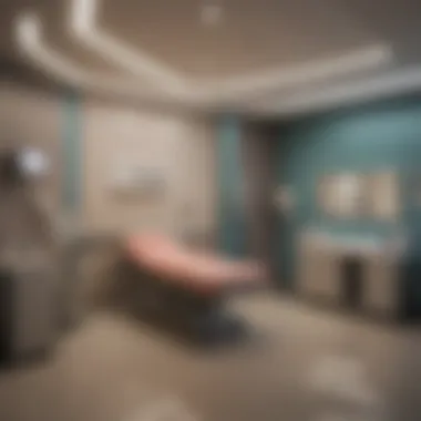 Patient care area illustrating supportive environment at the center