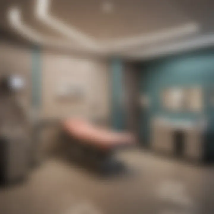 Patient care area illustrating supportive environment at the center