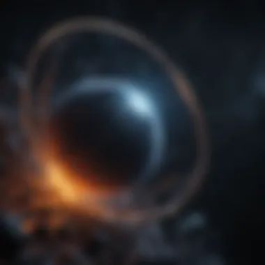 Dark Matter and Energy: The Universe's Mysteries Conceptual image of dark matter and energy