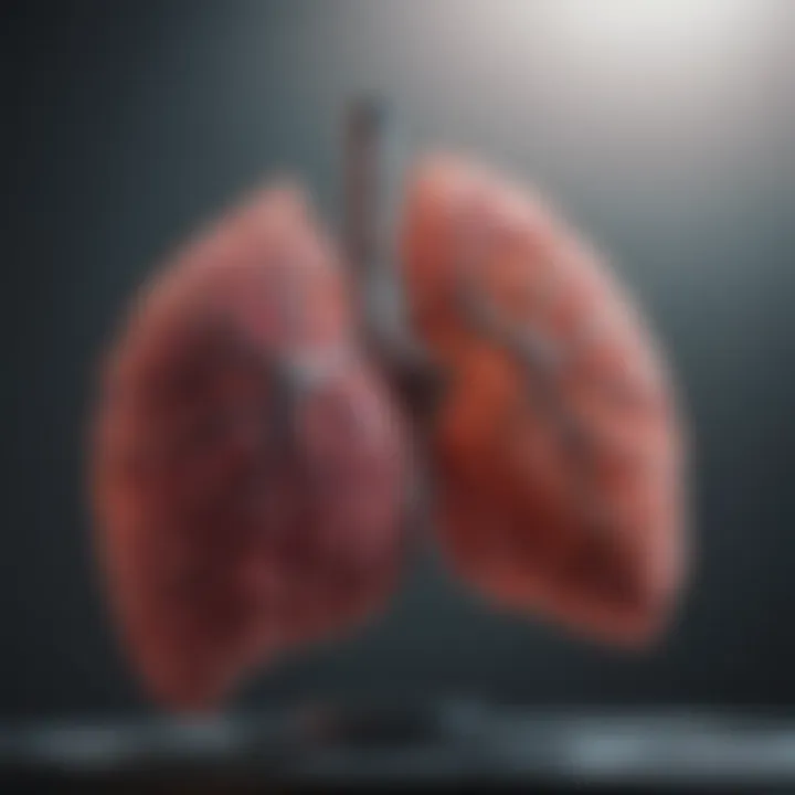 Chart illustrating the impact of early detection on lung cancer outcomes