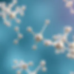 Chemical structure of lidocaine showcasing its molecular composition