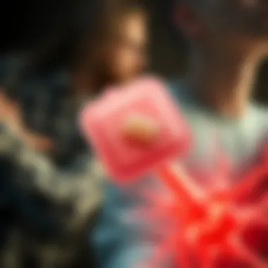 Mechanism of Pain Relief with Lidocaine Illustration of the pain relief mechanism through nerve signal modulation