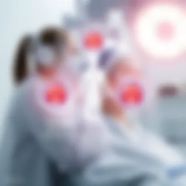 Schematic representation of side effects management in MIBG therapy