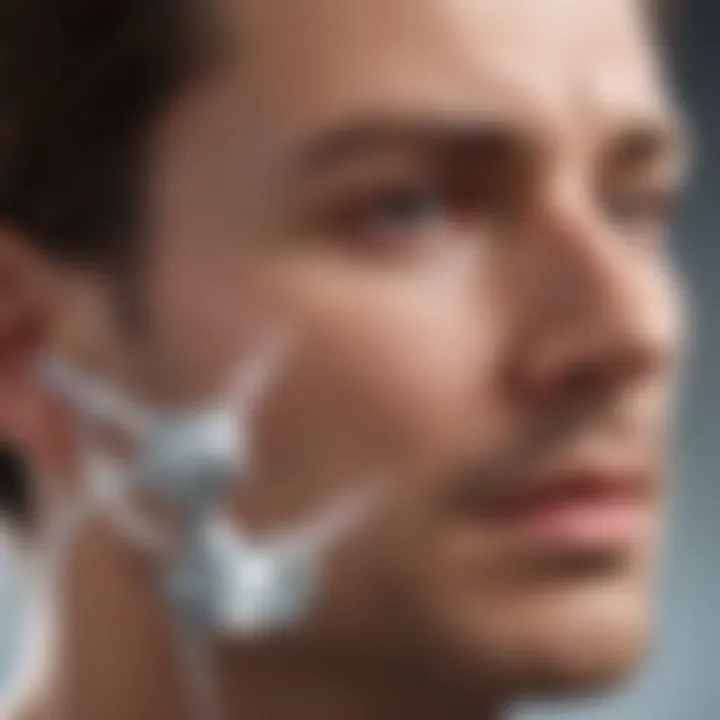 Diagram showing the mechanisms of nasal migraine treatment