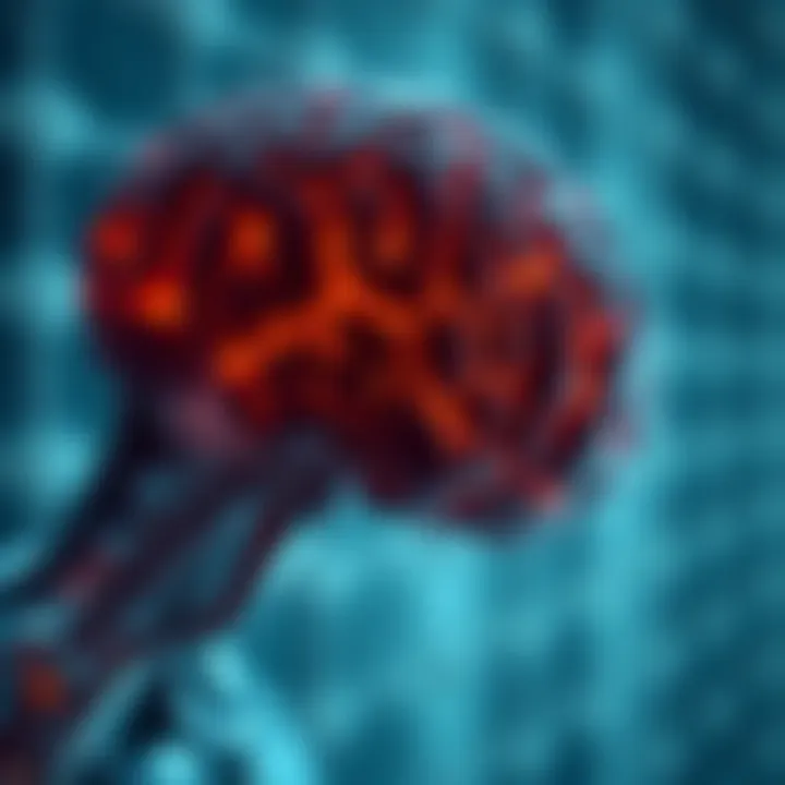 Visual representation of neurological disorders affecting memory