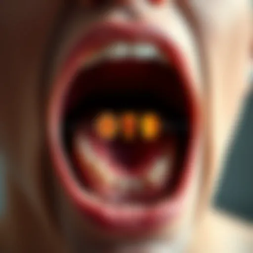 Diagram illustrating the stages of oral cancer development