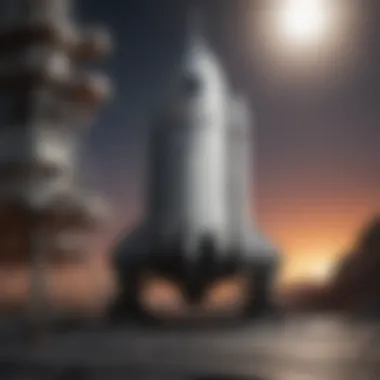 Orion Spacecraft on Launch Pad A detailed view of the Orion spacecraft on the launch pad