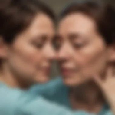 Emotional Support in Care A caregiver providing emotional support to a patient.