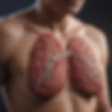 Managing Lung Cancer Symptoms Infographic showcasing strategies for managing lung cancer symptoms.