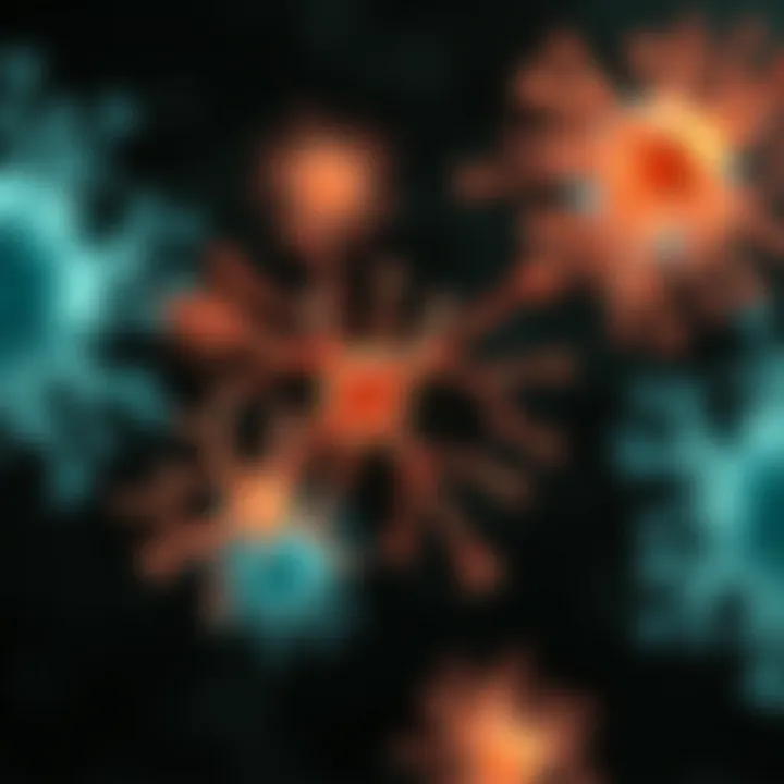 Illustration of molecular pathways influenced by pan-TRK antibodies in cancer cells