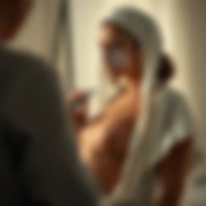 Maintaining Beauty: Skincare Routines for Expecting Mothers Pregnant individual applying safe skincare