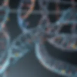 Illustration depicting the process of DNA sequencing technology.