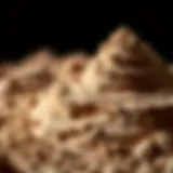 A close-up of high-quality clay showcasing its texture and color variations