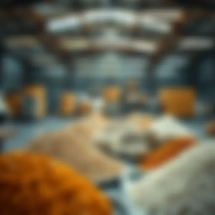 A sustainable sourcing environment showcasing the responsible extraction of raw materials