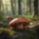 Reishi mushrooms in a natural setting