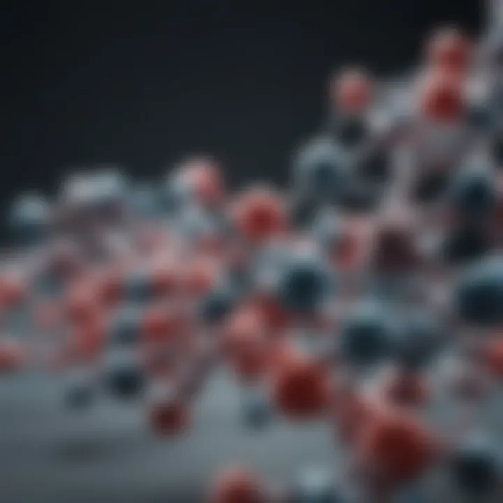 Illustration depicting molecular structures of steroids