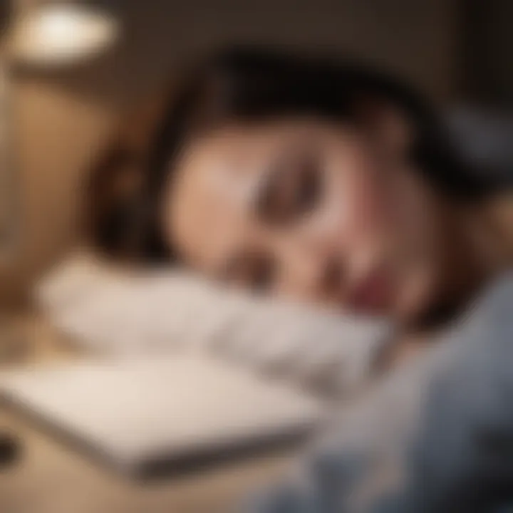 A sleep diary tracking patterns and habits