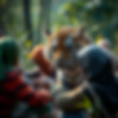 Community members engaged in tiger conservation activities