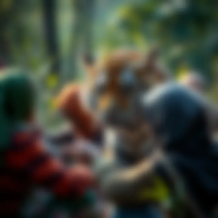 Community members engaged in tiger conservation activities