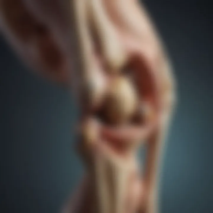 Anatomy of the knee joint affected by osteoarthritis